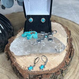 Turquoise and Silver Jewelry Set